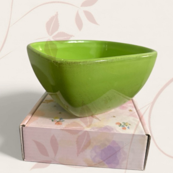 Bizzirri Made In Italy Italian Ceramic Square Bowl-Lime Green
